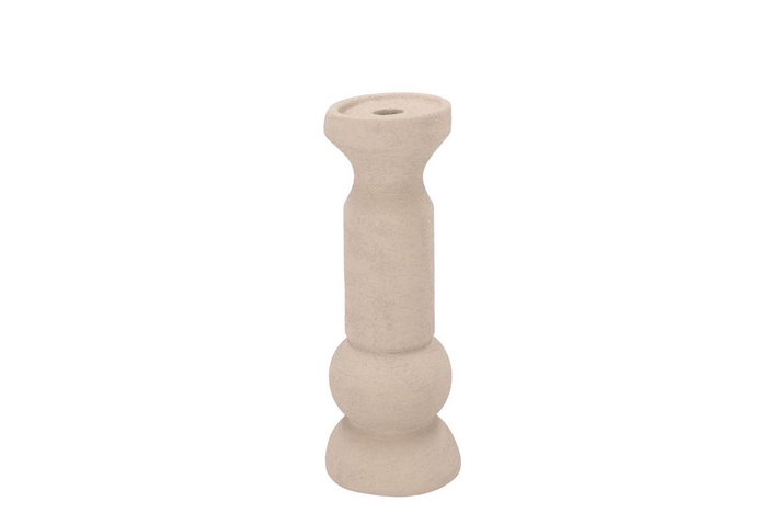 <h4>Florence Sand Candle Holder 11x11x29cm</h4>