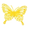 Pick Butterfly baroque 9x10cm+50cm stick yellow