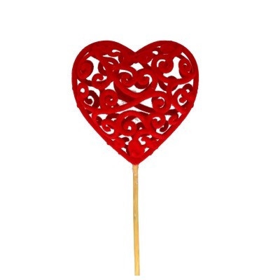 <h4>Valentine 50cm Heart deco felt 7cm</h4>