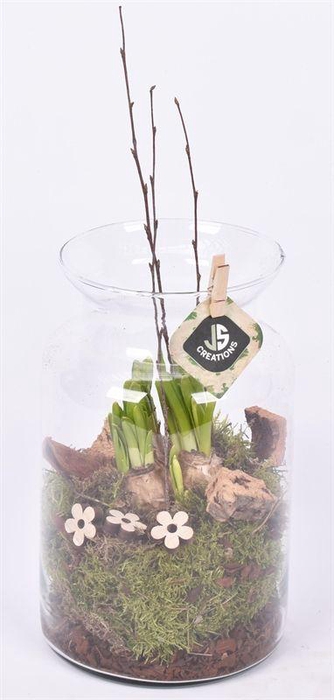 <h4>Glas cilinder met hals 14cm h25cm</h4>