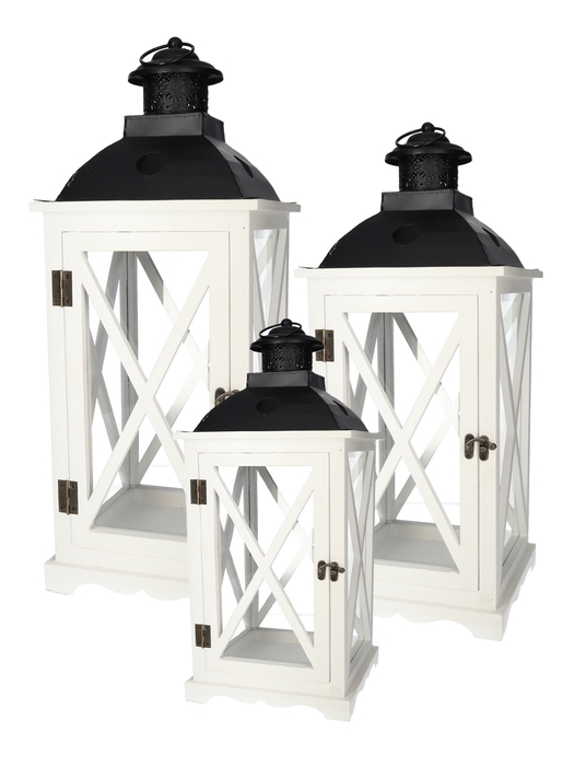 <h4>DF05-730260100 - Set/3 Lantern Kenzo 29x29x72 white</h4>