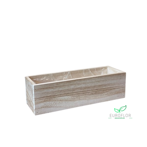 WOOD PLANTER RECTANGLE 24X8XH7