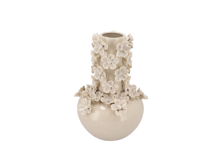 <h4>Daisy White Vase Tube Flower 16x16x22cm</h4>