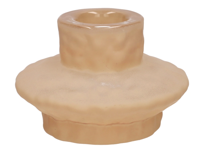 <h4>DF02-667100200 - Candle hldr Luxis d4/8xh5.5 taupe matt</h4>