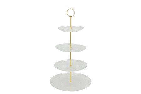 <h4>Dayah Transparent Cake Shelf 15/18/20/25x46cm</h4>