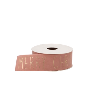 Ribbon Velvet Christmas 12 Roze 5mx40mm