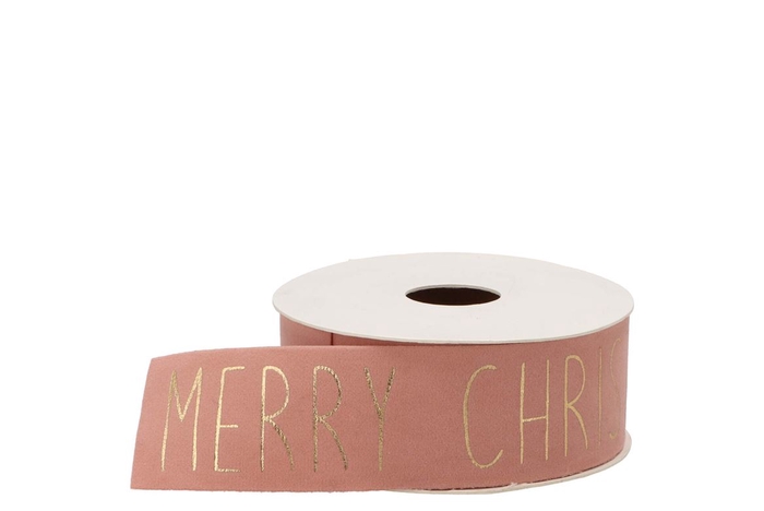 Ribbon Velvet Christmas 12 Roze 5mx40mm