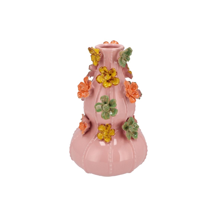 <h4>Flower Light Pink Vase Bubbels 19x31cm</h4>