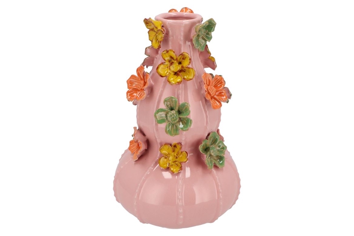 <h4>Flower Light Pink Vase Bubbels 19x31cm Nm</h4>