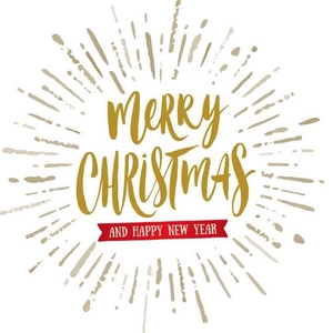 Kaart 7*7cm x20 Merry Christmas