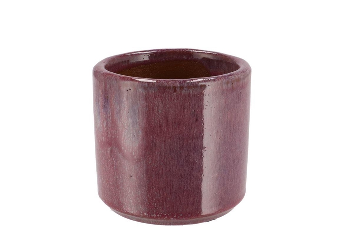 <h4>Javea Cilinder Pot Glazed Pink 11x11cm</h4>