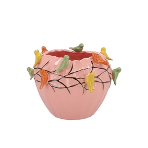 Bird Pot Pink 19x19x15cm
