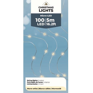 Kerst LED draad 100L 5m (ex.AAbatt)
