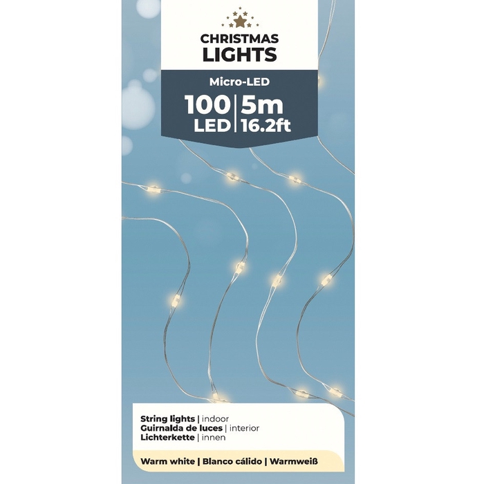 <h4>Kerst LED draad 100L 5m (ex.AAbatt)</h4>