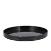 Melamine Wild Black Tray Round 36x36x3cm Nm