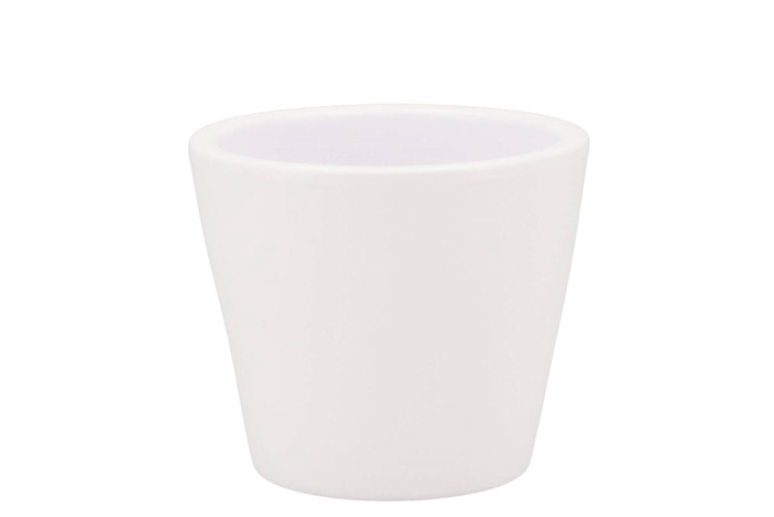 <h4>Vinci Matt White Container Pot 12x10cm Nm</h4>