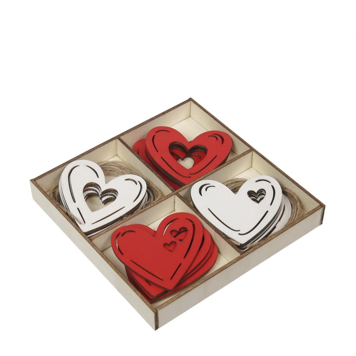 <h4>Moederdag Deco hart 6cm x20</h4>