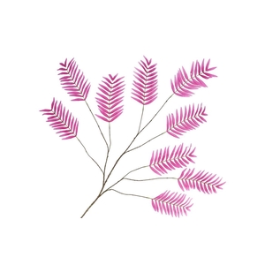 Silk Palm Leaf Fuchsia 150cm Nm