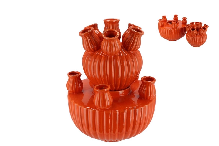 <h4>Amsterdam Orange Tulip Vase Set 24x31cm Nm</h4>