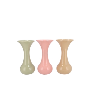 Mia Dreamy Pastel Mix Vase Neck Trumpet 9x9x18cm