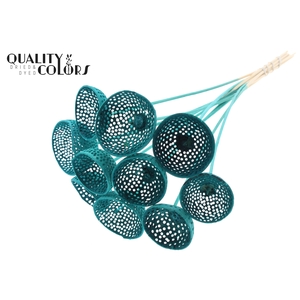 Bell Cup Jali on stem Intense Turquoise