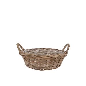 Rattan Kuboo Basket Low Ears 25x13cm