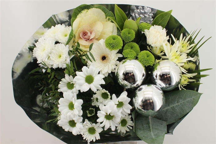 <h4>Boeket 15 Tak Kerst Wit</h4>