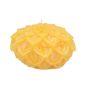 Candle Dahlia Yellow 15x10cm Nm