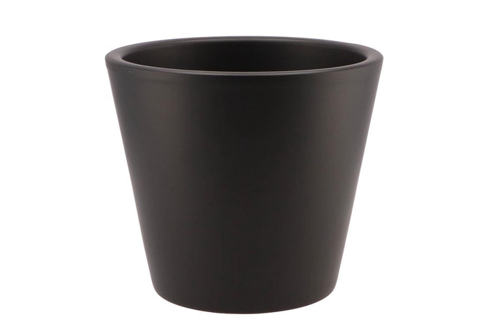 <h4>Vinci Matt Black Container Pot 21x19cm Nm</h4>