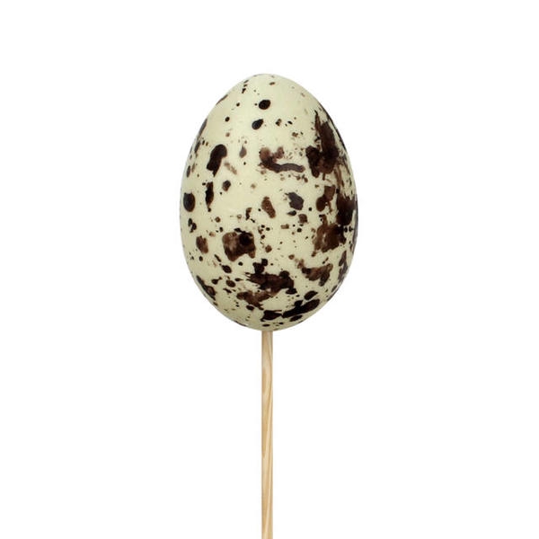 <h4>Bijsteker kievitsei 5.5x4cm+12cm stok</h4>