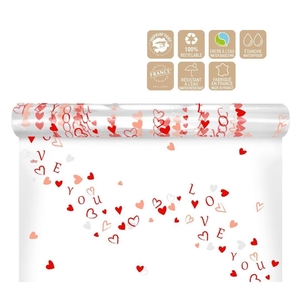 Valentine Cellophane Roll 80cm 120m Extase