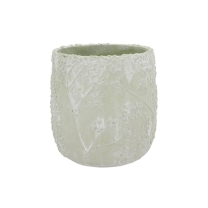 Alaska Gypsy Green Whitewash Pot 23x23x24cm Nm