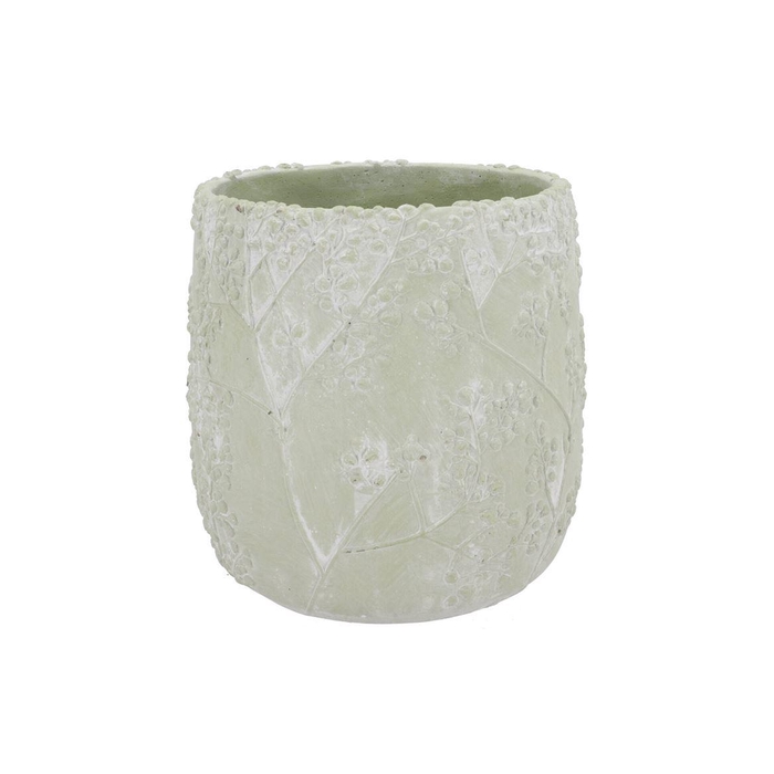 <h4>Alaska Gypsy Green Whitewash Pot 23x23x24cm Nm</h4>