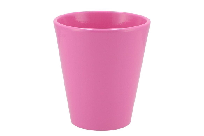 <h4>Ceramic Shiny Pink Pot Orchid 15cm Nm</h4>