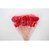 Stick heart flock red+2 hearts
