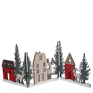 Kerst Deco dorp 44*15.5cm