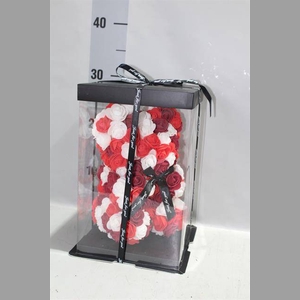*DIV BEER ZIJDE ROOS MIX 28CM