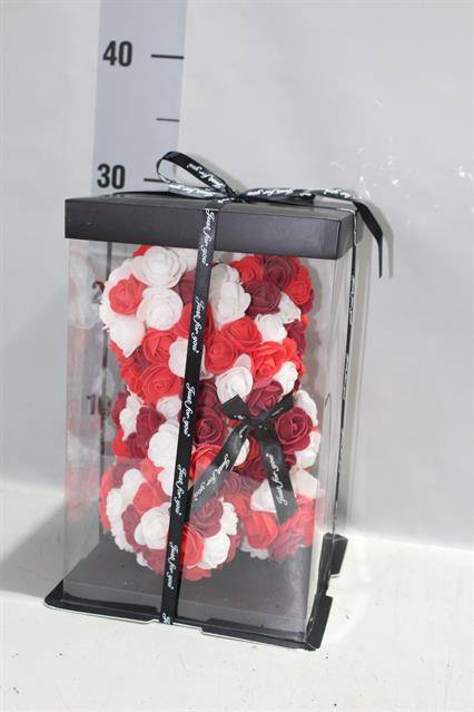 <h4>*DIV BEER ZIJDE ROOS MIX 28CM</h4>