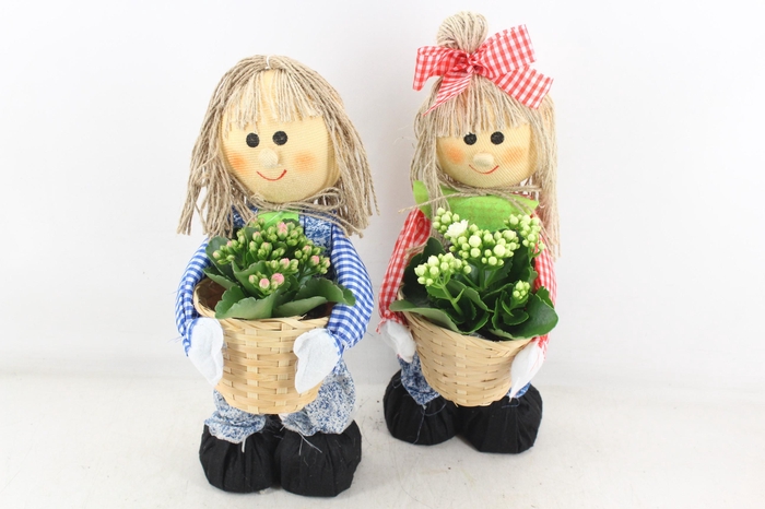 <h4>arr2 TD - Boer & boerin pop - roze/wit</h4>