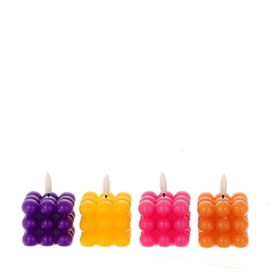 Candle LED Bubble d06*6cm incl.batt.