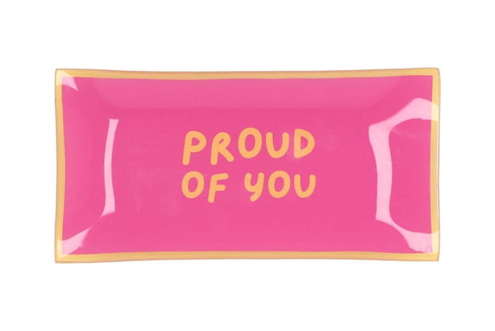 Plate Rectangle Proud Of You 20x10x2cm Nm
