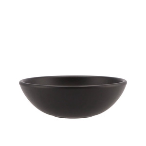 Vinci Matt Black Bowl Low 20x7cm