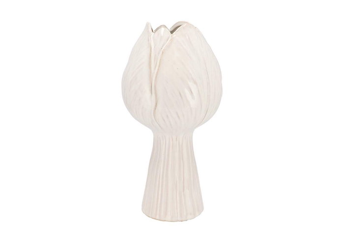 <h4>Tulip White Vase Tulip 17x17x32cm Nm</h4>