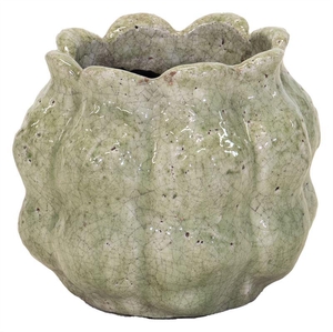 Julliet Bulb Pot Green D20H16