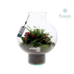 Green Bottle Laura Large met arrangement