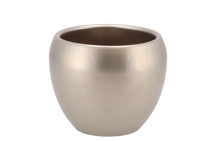 <h4>Vinci Champagne Flower Pot 14x11cm</h4>