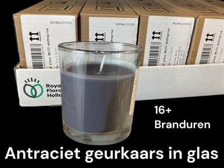 <h4>Glass Scented Candle Antraciet</h4>