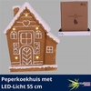 Peperkoek Huis + Ledlight 55cm