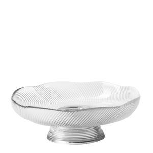 Glass Bowl Floriek foot d23.5*9cm