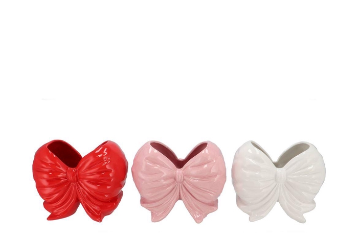 Faby Jolly Pink Pot Bow Ass 24x16x20cm Nm